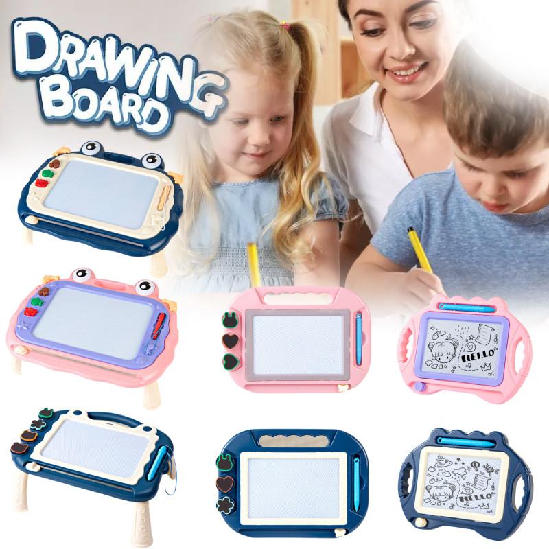 Kids Writing Magnetic Drawing Slate Magic Eraser Doodle Pad Color Board Sketch