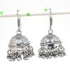 Natural Indian Look Jhumki Gemstone Silver Tribal Bali Earring 1.97" M2r45