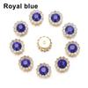 Apparel Sewing Sparkling Flower-shaped Clothes Decoration Rhinestone Buttons Crystal Glass Stone