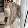 Autumn Winter Warm Twist Pullover Soft Sweater Women Korean Solid Sweater O-neck Knitted Jumper Streetwear Sweater