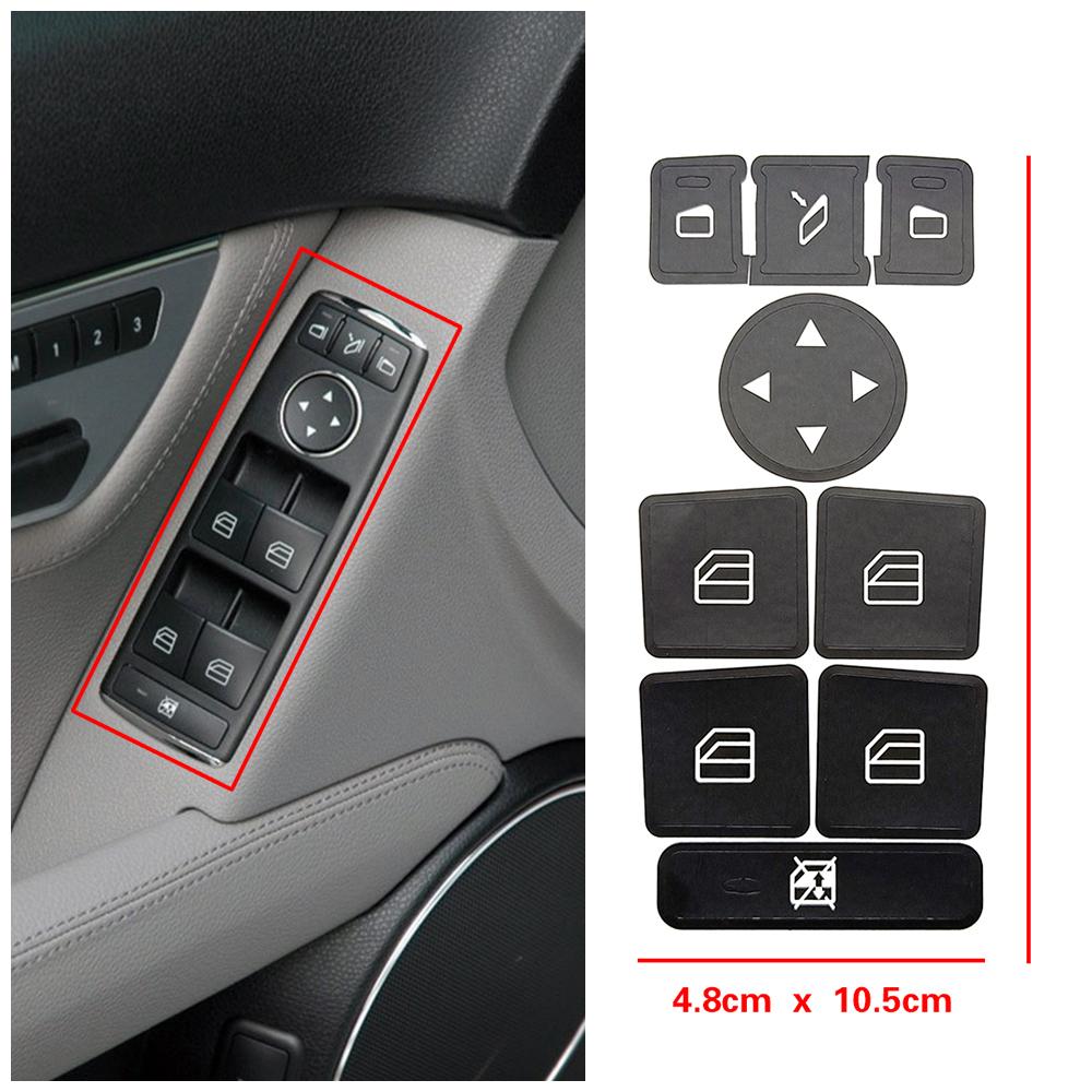 Для Mercedes Benz SLK Class R172 автомобильная центральная консоль рулевое колесо дверной замок окно кнопка переключателя переменного тока ремонт наклейка