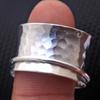 Meditation Ring, Healing Ring, 925 Sterling Silver Ring, Anxiety Ring, Silver Spinner, Unisex Ring