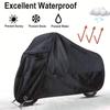 Waterproof Black Motorcycle Jacket Cover for Rainy Seasons, Electric Car and Motorcycles.