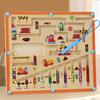 Children Wooden Magnetic Color and Number Maze Learning Education Toys Color Matching Montessori Toys Wooden Toys Gift for Kids
