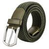Men Belt Metal Pin Buckle Wide Band Anti-break Solid Color Firm Stitching Great Tougness Waist Strap Male Elastic Belt Pants Jeans Matching