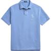 Polo Solid Color Polo Collar Fitted Short Sleeve Polo Shirt Men Tops Blue MNPOKNI1N822806-400