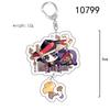 Cute Genshin Impact Acrylic Keychain Yoimiya Kazuha Kamisato Ayaka Rosaria Figures Pendant Keyring Ornament