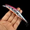 1pcs 12cm 15g Big Long Fish Minnow Sea Fishing Lure Bait 3D Eyes Strong Hooks Lures for Sea Fishing