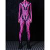 Women 3D Digital Printing Halloween Cosplay Tights Jumpsuit Adult One-piece Carnival Party Stage Show Dance Costume Outfit