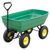 PANCY Dump Cart Garden Cart 8 Inch Pneumatic Tire Large Tire Dump Function 75L Garden Carry Garden Cart Garden Wagon Maximum Load 100kg Rear Car