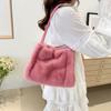Women Fluffy Shoulder Bag Top-handle Bag New Fashion Female Autumn Winter Handbag Soft Plush Versatile Shopping Tote