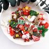 Resin Colorful All Christmas Combination Flatback Cartoon Figurines Pattern DIY Scrapbook Art Material Ornament