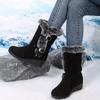 2025 Mid-Calf Women Fashion Comfortable Warm Modern Boots Women Round Toe Wedges Slip On Shoes Female Shoes for Women