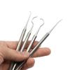 1pc Dental Stainless Steel Periodontal Probe Double Hook Explorer Scaler Instrument Oral Endodontic Cleaning Tool Equipment