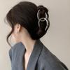 1pc High End feel~Double C Metal Grab Clip, Large Hair Volume, Multiple Hair Clips, Design Sense, Niche Shark Clip