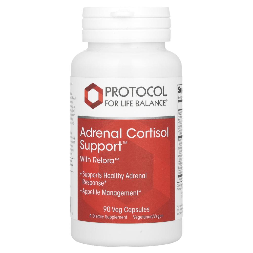 Protocol for Life Balance Adrenal Cortisol Support with Relora, 90 Veggie Capsules