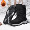 Fashion Mens Boots Plush Warm Snow Boot Waterproof Cotton Boots for Women Non-slip Platform Boots for Men Winter Ankle Boot Botas Hombre
