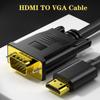 Hd 1080p High-speed Hdmi-compatible Male To Vga Male Cable Converter Adapter One-way For Dvd Hdtv Pc
