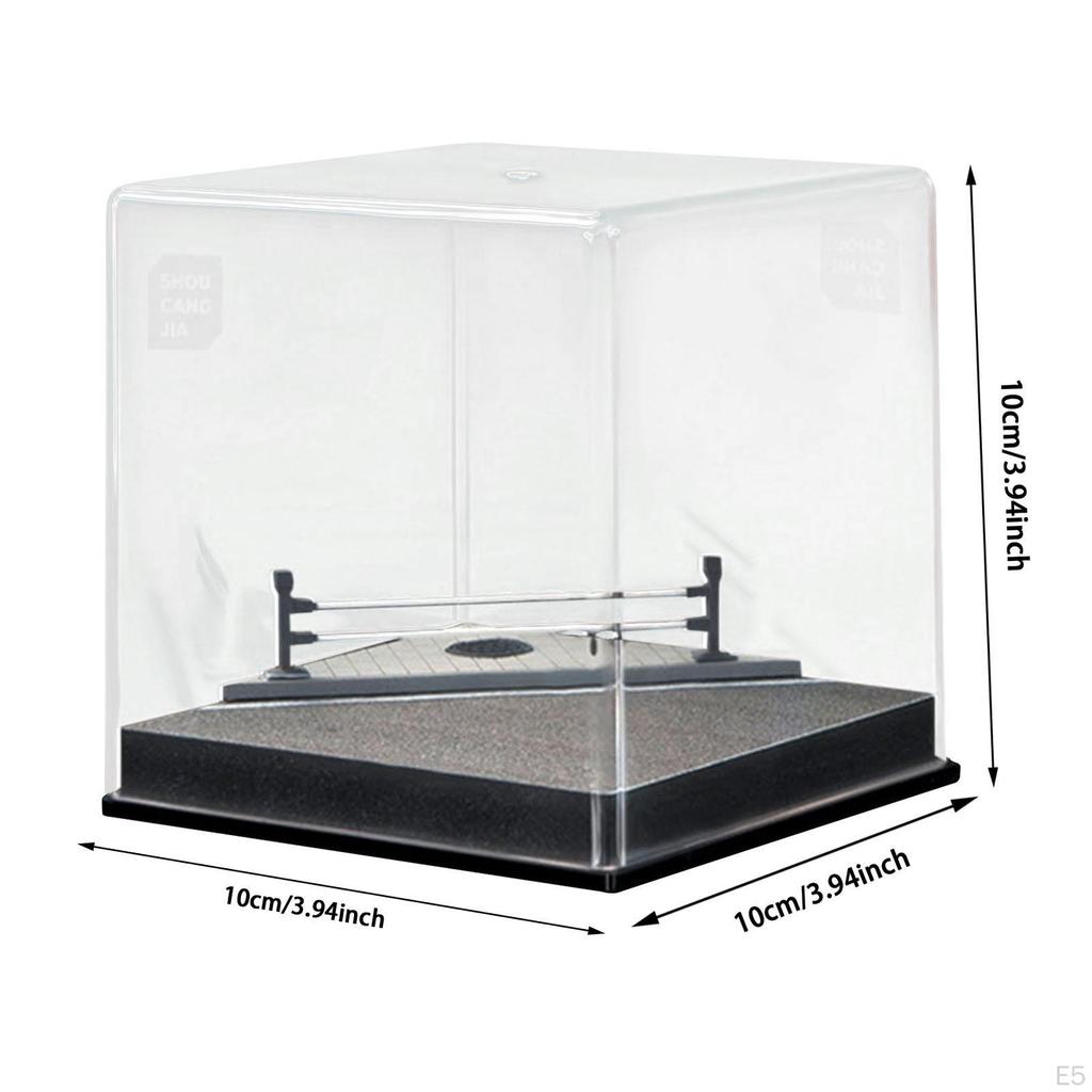 Display Case, Transparent Storage Showcase, Dustproof Shelf Collection 1/64 Scale, Acrylic Cube for