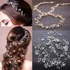Fake Pearl Crystal Wedding Hair Vine Crystal Bridal Accessories Diamante Headband New AVE