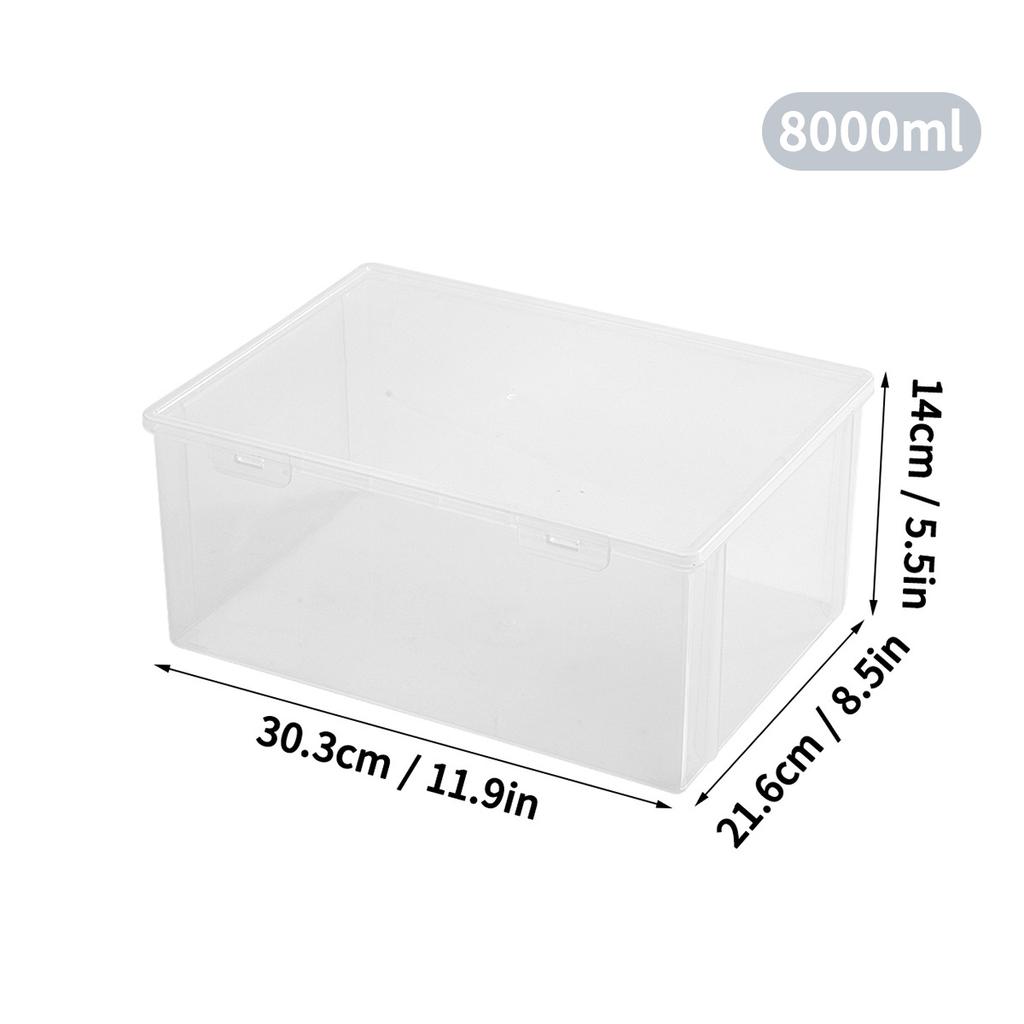 Plastic Storage Box For Office Supplies Large Capacity Transparent A4 Paper Storage Case Desktop Storage Organization