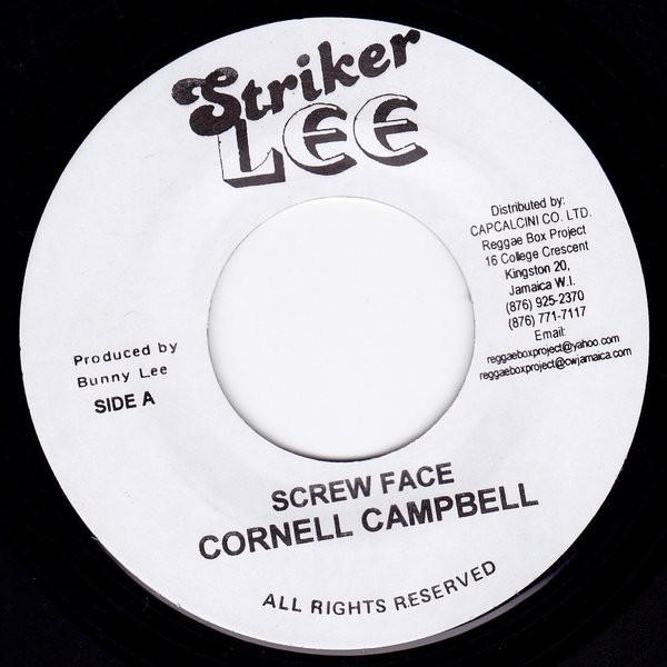 7inch Record CORNELL CAMPBELL - Screw Face NONE Striker Lee Jamaica Reggae, Ska & Dub Used