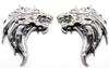 3D 3D Sticker Wolf Wolf Emblem Metal Left Right Easy To Apply Double-sided Tape (Silver Left and Right)