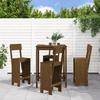 VidaXL Garden Bar Set 5 Pcs Honey Brown Solid Pine Wood, Pub Set, Patio Bar Set, Set 3157802