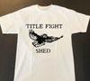 Vtg Title Fight Band Shed Heavy Cotton White Unisex Tee Shirt