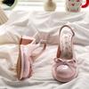 Baotou Mary Jane Sandals Women's Thick Heel Beautiful High Heels Evening Style Word Belt Summer 2025 New Skirt Shoes