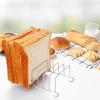 Stainless Steel Bread Rack 8-Slot Toast Holder for Air Fryer Rectangle Toast Rack for Kitchen Rust-Proof Bread Cooling Rack Multipurpose Toast Stand