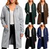 Women's Loose Zipper Cardigan Sweatshirt Long Jacket