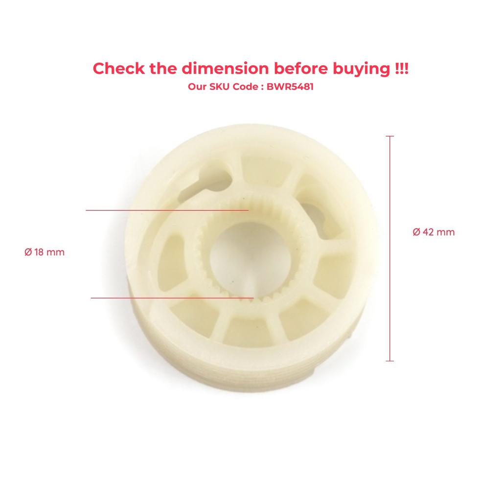 BWR5481 Window Regulator Repair Gear Reel Wheel Pulley Left 5C6837461 5C6839461 for VW Jetta MK6 A6 5C6