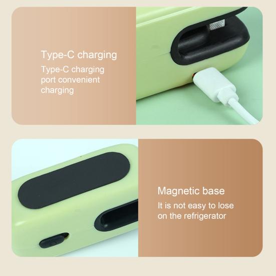Mini Bag Sealer And Cutter USB Rechargeable Heat Seal Tool for Snacks Vegetables