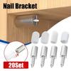 Mini Self Tapping Fixed Screw Cabinet Shelf Bracket Laminate Support with Non-Slip Rubber Sleeve Layer Glass Plate Holder Screw
