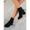 Fashion Women Spring and Autumn Single Boots 2025 New Scrub Booties Block Heel Autumn and Winter High Heel
