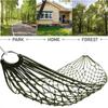 Portable Nylon Mesh Hammock With Rope Outdoor Sleeping Bed Camping Hammock Travel
