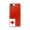 Coque iPhone - Drapeau Tonga - iPhone 7 Plus - Souple - Protection Complète - Multicolore
