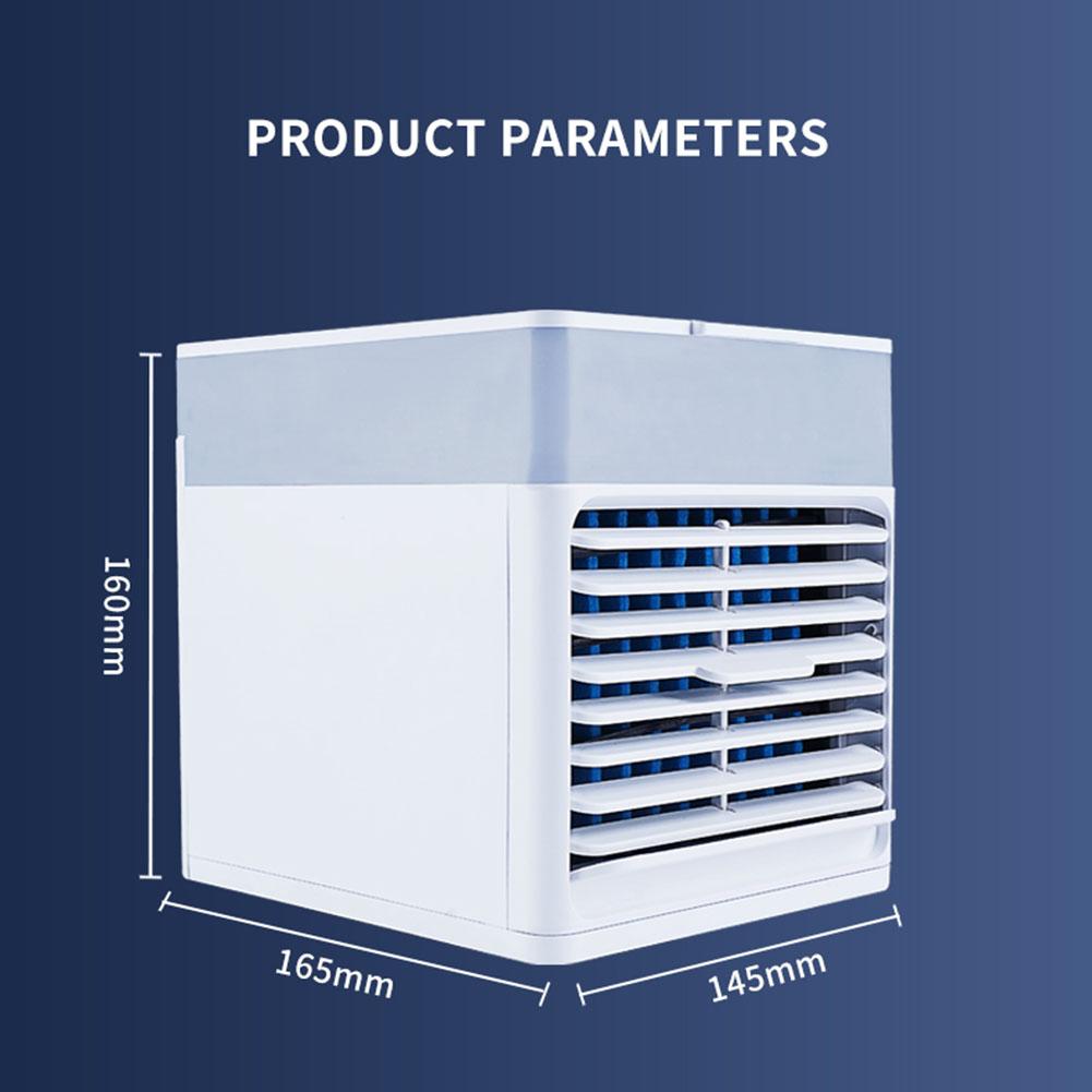 Portable Electric Air Conditioner Fan Humidifier Purifier Air Cooler Fan Desktop Usb Mini Fan With Lights For Office Home Room