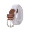 Fashion Universal Woven Thin Belt Elastic Casual Canvas Belt for Women Pants Jeans Knitted Needle Buckle Waistband Belts for Women