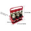 Beer Bottle Carrier Drink Carrier Beverage Bottle Farmhouse Style 6 Beer Holder Portable Foldable Plastic Beverage Carrier