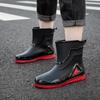 "Men's Waterproof Non-Slip Rubber Rain Boots for Outdoor, Car Wash & Kitchen Use"