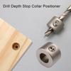 1 Set 3-in-1 Drill Depth Stop Collar High Hardness Woodworking Drill Bit Depth Stop Collars Ring Carpentry Supply