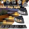 Solar Deck Lights Fence Lights Outdoor Step Lights Waterproof Solar Lights for Railing Stairs Step Fence Yard Patio and Pathway