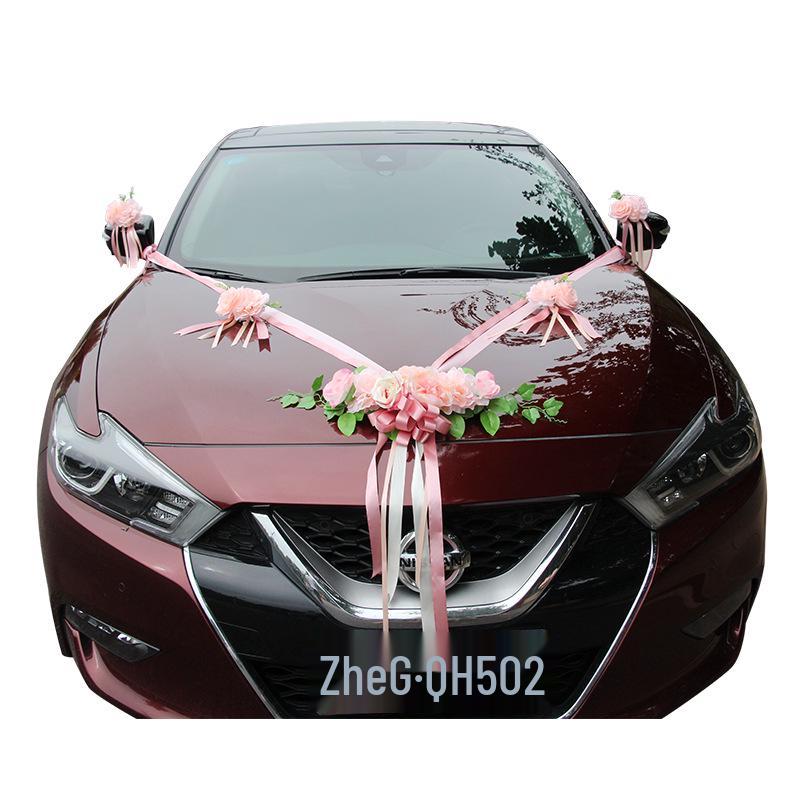 Wedding Car Decoration Set: Artificial Floral Arrangements & Main Car Flowers