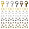 Multicolor Zinc Alloy Lobster Clasp & Jump Ring Set for DIY Bracelet & Necklace Jewelry
