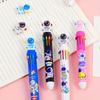 Quick Dry 10 Colors Ballpoint Pen Astronaut Multicolored Pen  Writing Signing