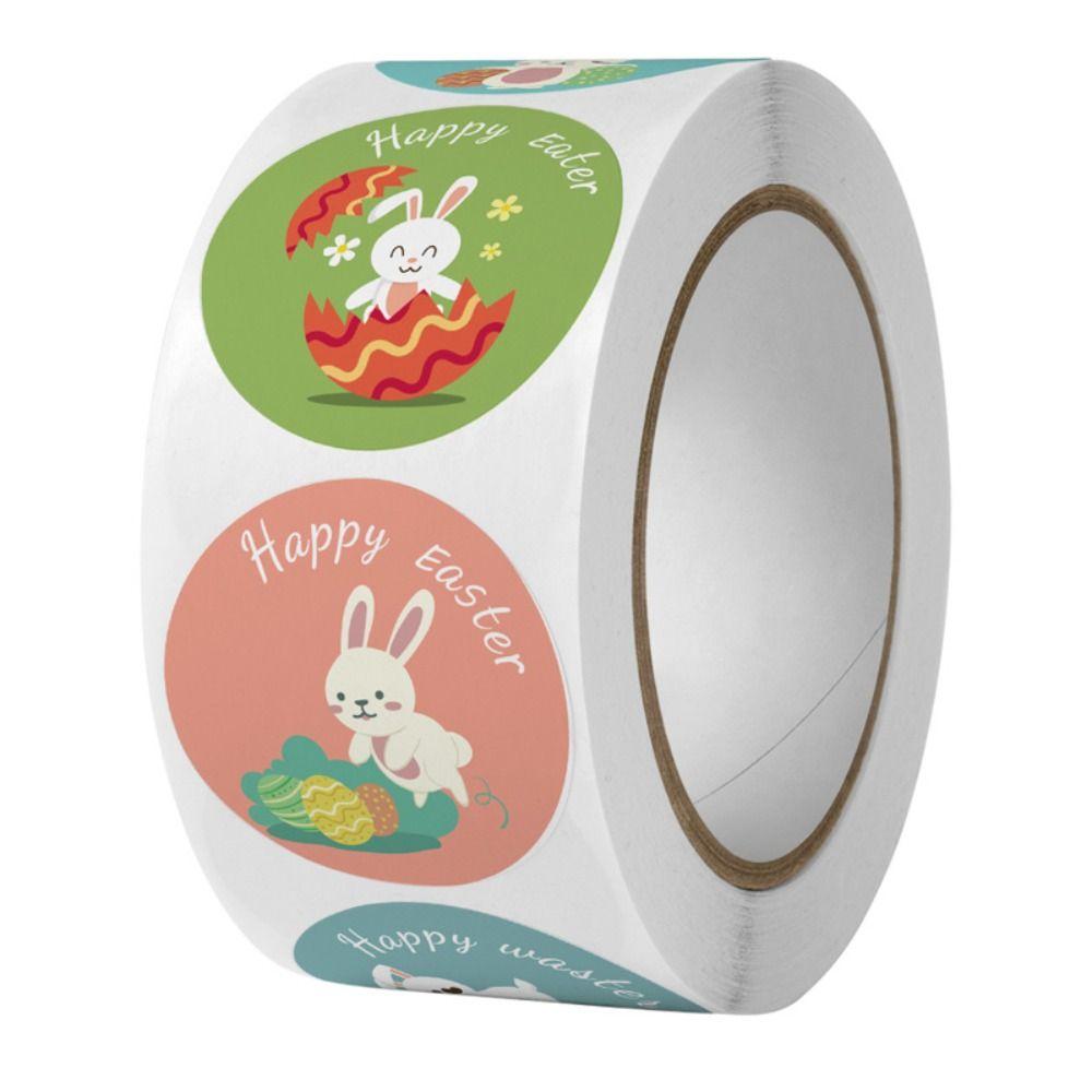 Cute Painted Eggshell Stickers Easter Egg Easter Stickers Toy Rabbit Stickers Girls