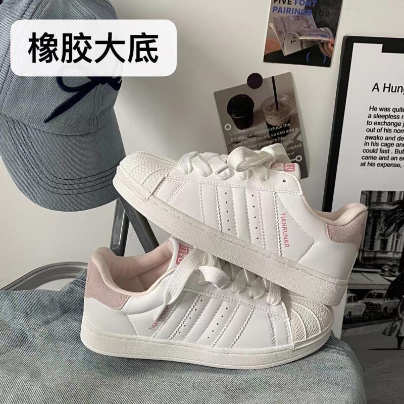 Little White Shoes Women's 2024 New Summer Cream Retro Japanese Student Versatile Shell Head Sports Skateboard Shoes Women