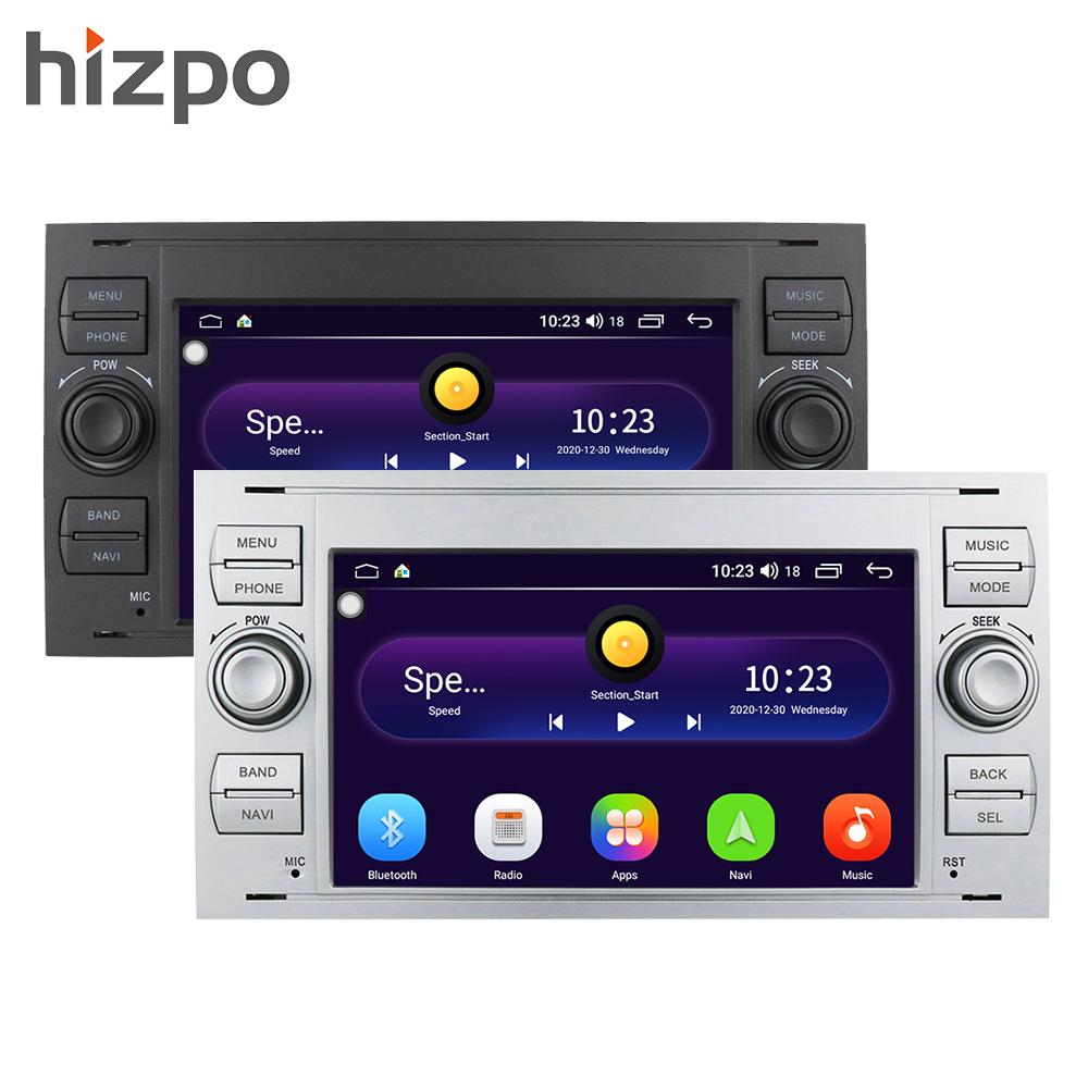 Car Radio Hizpo 2din 7''Android AutoRadio GPS for Ford Mondeo S-max Focus C-MAX Galaxy Fiesta Transit Fusion Connect Kuga Multimedia Navi Carplay Auto